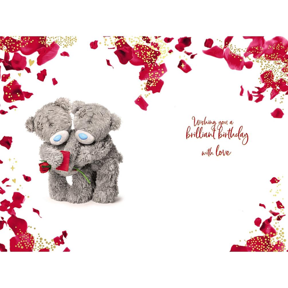 3D Holographic Boyfriend Me to You Bear Birthday Card Extra Image 1